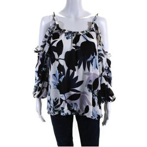 Parker Floral Cold Shoulder Blouse